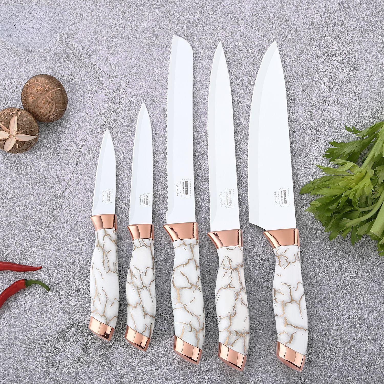 White Kitchen Knife
