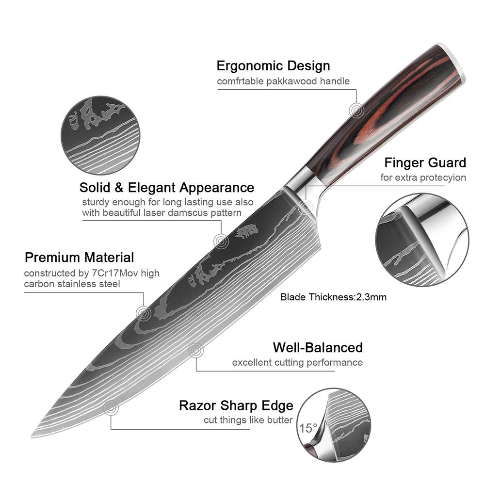 10pcs Kitchen Knife