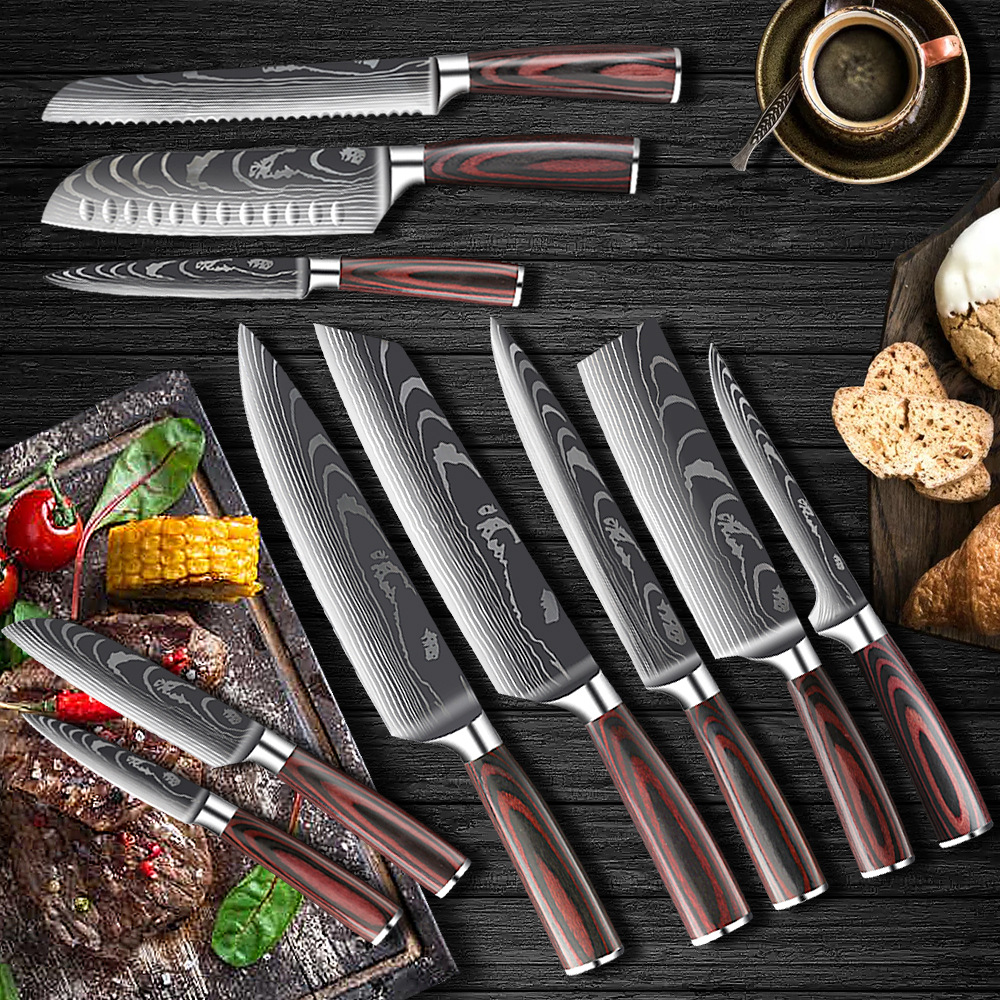 10pcs Kitchen Knife
